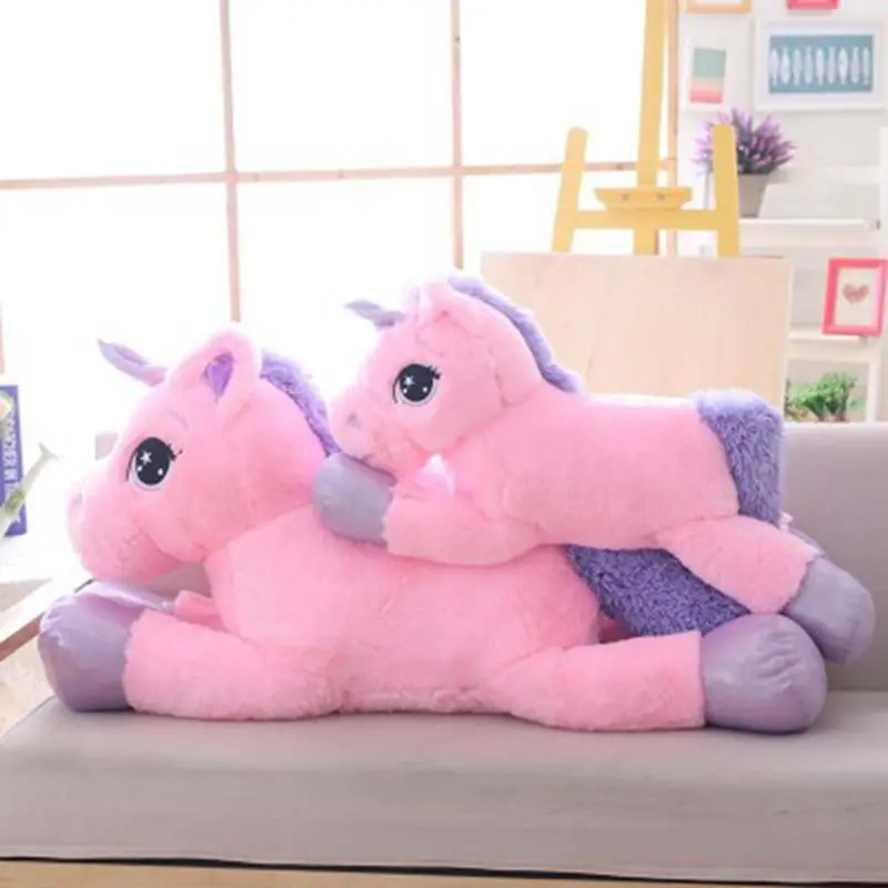 Unicorn Plush Toy Giant Stuffed&Plush Animal Pillow Cushion Appease Soft Stuffed Unicorn Doll Animal Horse Toys for Children