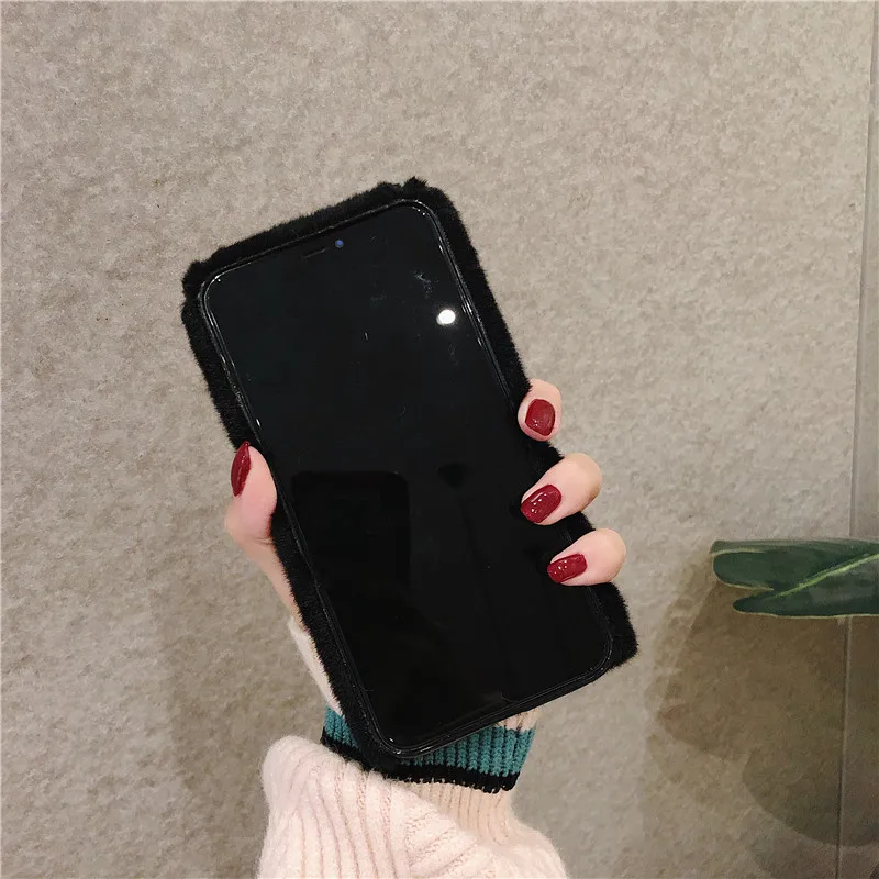 Embroidery fur case for iphone 11pro max (49)