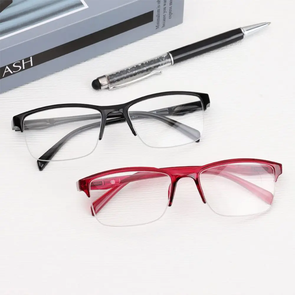 1pc Fashion Half Frame Reading Glasses Urltra Light Eye Protection Women Men Comfortable