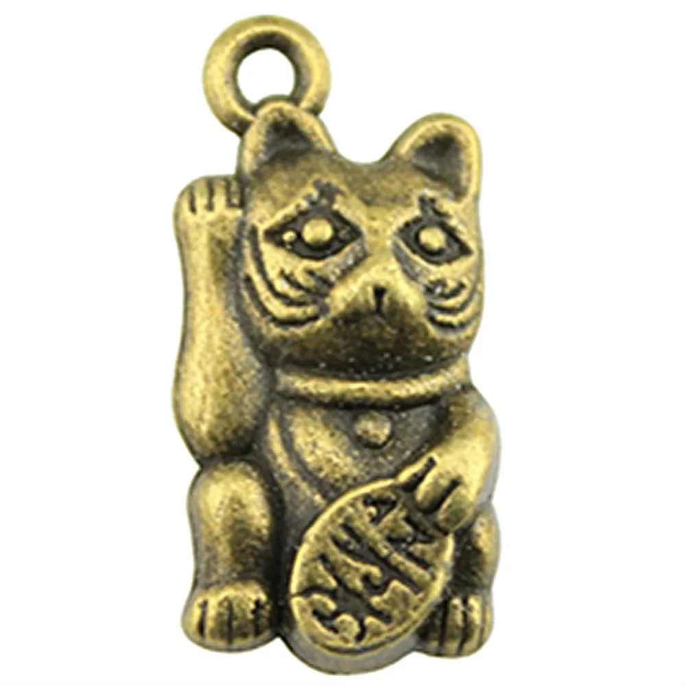 8 шт. амулеты для кошек привлечения денег 2 вида цветов китайские 11х23мм|Шармы| |