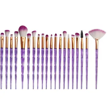 

20 Pcs Makeup Brushes Soft Cosmetic 4 Colors Eye Shadow Cosmetic Foundation Powder Eyeliner Eyelash Lip Make Up Brush Tool Kit
