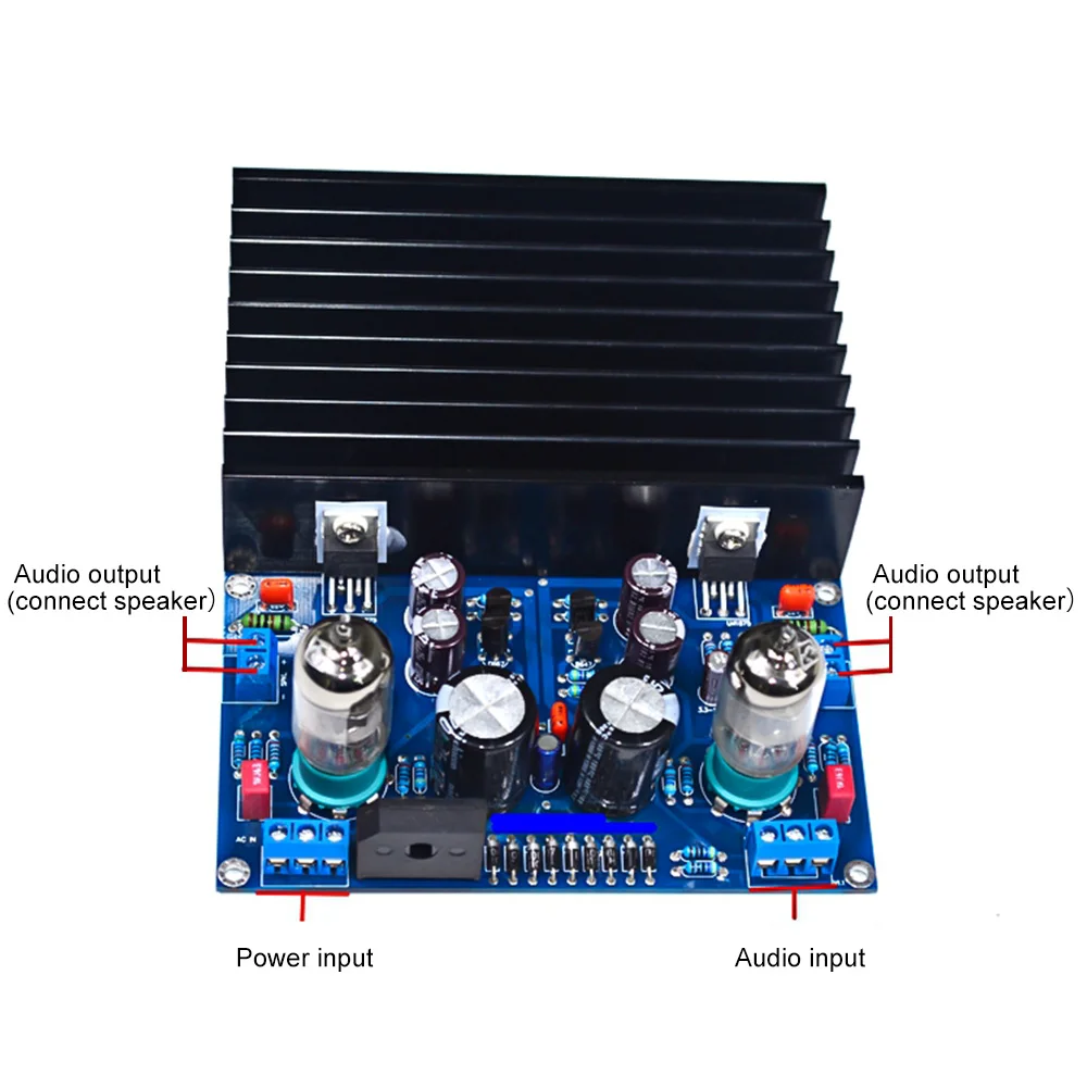 AIYIMA 6J1+ LM1875 HiFi Fever вакуумный ламповый усилитель доска 20 Вт* 2 стерео аудио предусилитель доска для DIY домашнего звукового театра