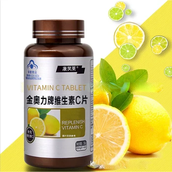 

Vitamin C tablets Adult Vitamins VC Vitamin C Tablets Multi-Dimensional Tablets Whitening Delay Aging Supplement Dietary Fiber