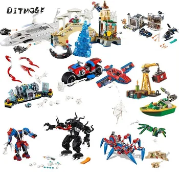 

Avengers 4 Endgame Avengerss Spider Man Hydro-Man Attack Set 76129 Building Blocks Bricks Boy Toys