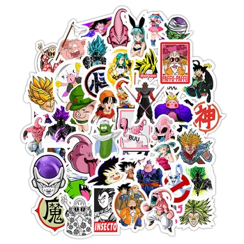 

50pcs Mixed Dragon Ball Toy Stickers For Suitcase Satchel Schoolbag Book Bag PencilBox Folder Phone Laptop Travel Luggage Decals