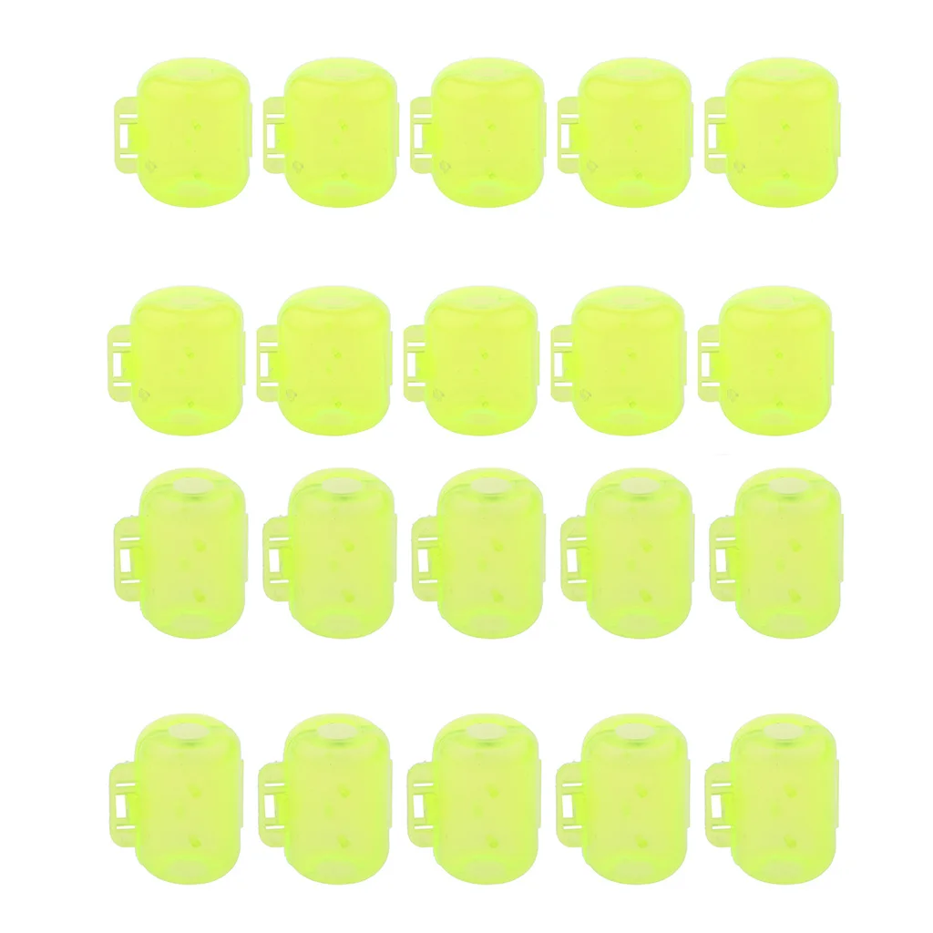 Set Of 20pcs Plastic Fishing Hook Safety Covers Squid Lure Hook Protectors