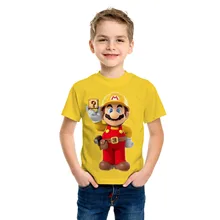 Seksowne Anime Tshirt drukowanie 3D t-shirty odzież dziecięca dzieci ponadgabarytowe koszulki kreskówka Super Mario topy dziecięce koszulki z okrągłym dekoltem tanie tanio POLIESTER CN (pochodzenie) CZTERY PORY ROKU 4-6y 7-12y 12 + y Damsko-męskie Na co dzień Drukuj REGULAR Z okrągłym kołnierzykiem