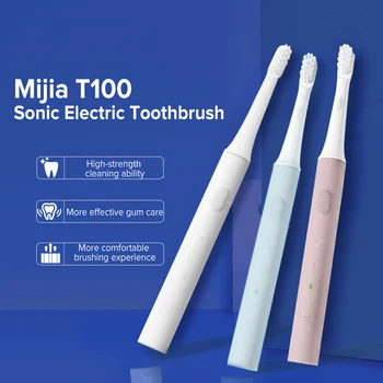 

Xiaomi Mijia T100 Sonic Electric Toothbrush Heads Adult Ultrasonic Automatic Toothbrush USB Rechargeable Waterproof Tooth Brush