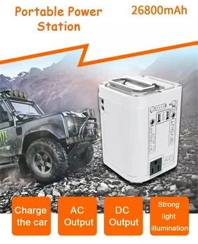 

26800mah Car Jump Starter Battery Booster USB Charger Power Station Bank With 110V/220V AC