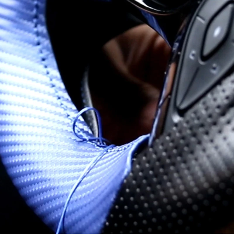 Синяя ручная прошивка крышки рулевого колеса автомобиля летающие колеса чехлы Модные украшения интерьера для Toyota CH-R