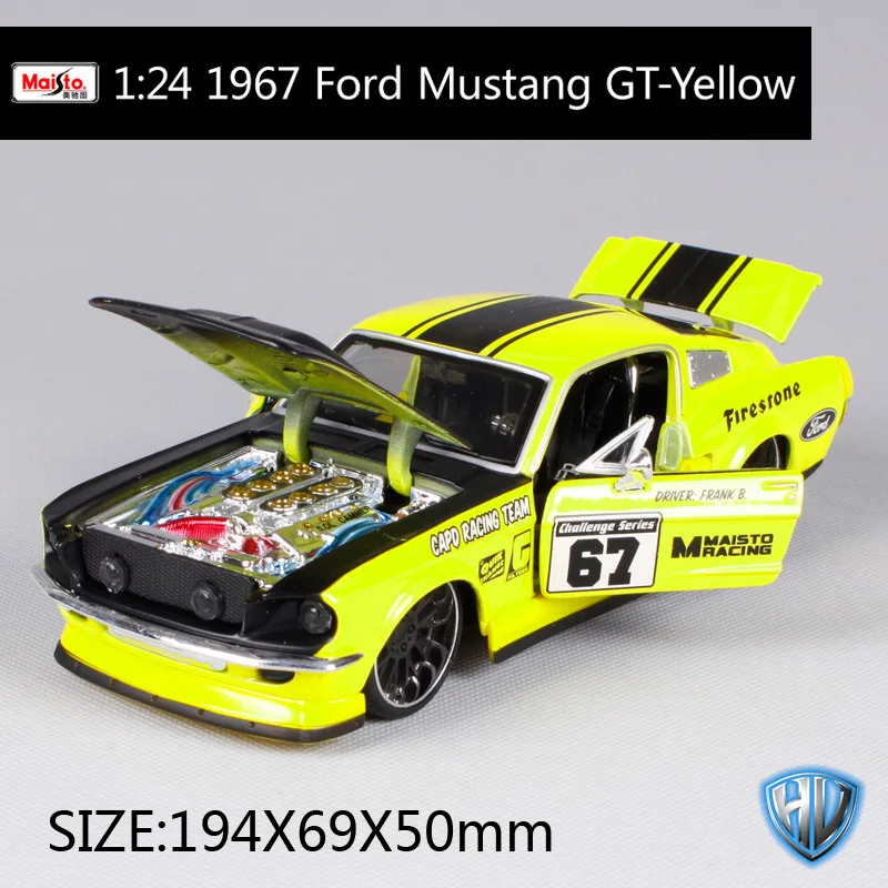 Maisto 1:24 Need For speed Ford Mustang GT 5,0 литая под давлением модель гоночный автомобиль игрушка Новинка в коробке 32361 - Цвет: 31094