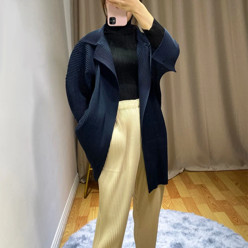 Changpleat Осенние новые женские утепленные пальто Miyak плиссированные модные однотонные свободные большие размеры Верхняя одежда женские куртки пальто C908078