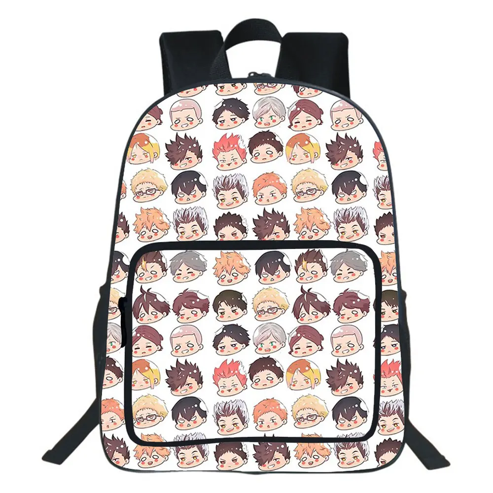 19 Inches Japanese Anime Haikyuu Backpack Boy School Bag Teenager Backpacks College Style Travel Double-layer Bag