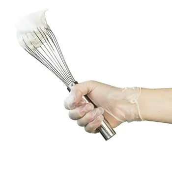 

200Pcs Disposable Gloves Powder-Free Food Grade Protective Medium Transparent Squish Clear Latex Free Glove PVC Cleaning