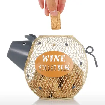 

Wine Cork Container Animal Piggy Figurines Wine Cork Container Modern Home Decor Craft Gift Home Decoration Accessories