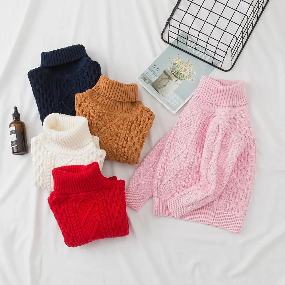 

Autumn Baby Sweater Children Baby Girls Boys Knitted Sweater 2019 Solid Sewing Warm Tops Outfit Clothes Hot sale L500919
