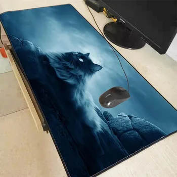 

ZSUXTC Black Cat Moon Large Gaming Mouse Pad Locking Edge Mat for Laptop Computer Keyboard Desk Dota LOL CSGO
