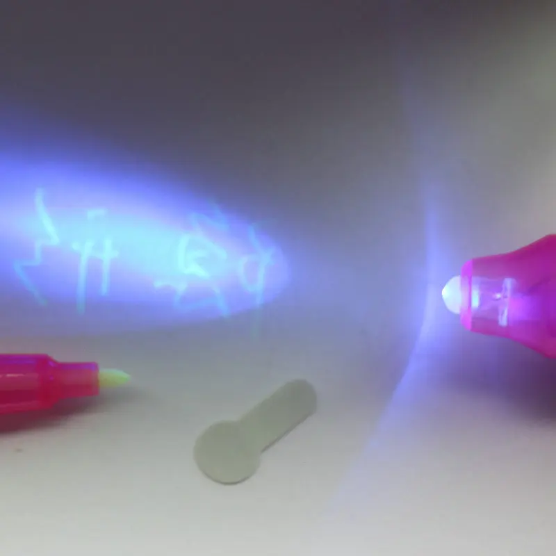 14 шт., УФ-светильник, ручка, невидимый магический карандаш, секретная флуоресцентная ручка для письма, детский блокнот для рисования, доска для рисования