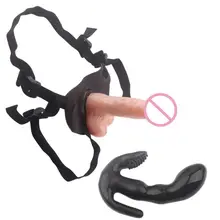 Wearable Strap On Realistic Dildos with Adjustable Belt Removable Dildo Pants Adult Sex Toy for Women Lesbian Couples