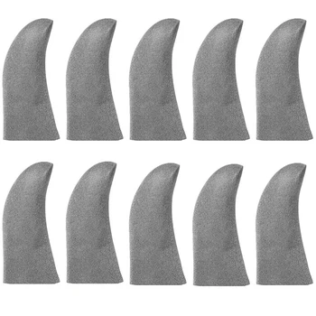 

10pcs Ultra Thin E Sports For Gaming High Sensitivity Elastic Comfortable Finger Sleeve Smooth Silver Fiber Professional