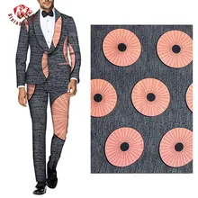 Анкара Африканский воск настоящий воск голландская ткань полиэстер Швейные Платья материал 6 ярдов/одна штука FP6221