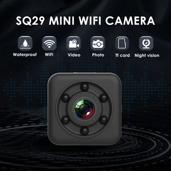

2pcs SQ29 Mini Security Camera HD WIFI Small Cam Video Sensor Night Vision Waterproof Shell Camcorder Micro Camera DVR Motion