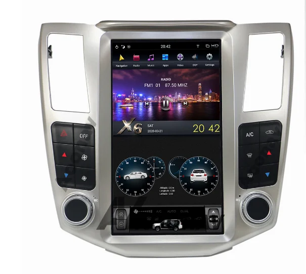 Автомобильный GPS-навигатор Tesla с большим экраном IPS DSP-модуль для Lexus RX RX300 RX330 RX350