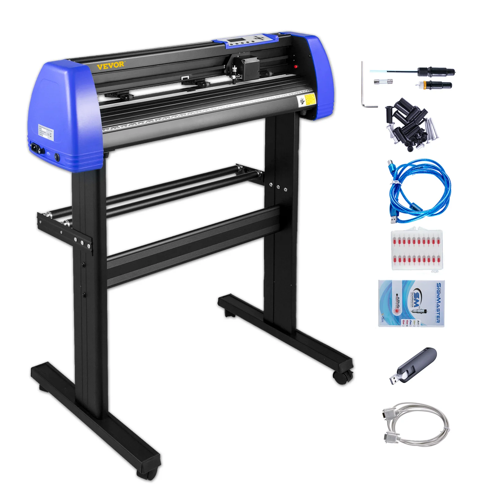 VEVOR 28 / 34 Inch Vinyl Cutter Plotter Sign Cutting Machine with 20 ...