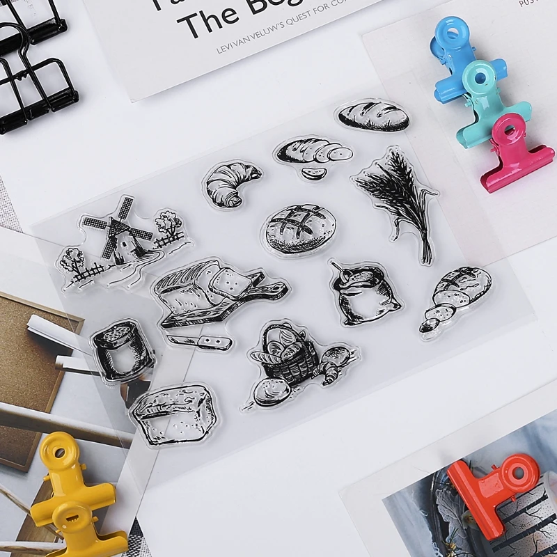 Хлеб прозрачный силиконовый штамп для DIY Скрапбукинг фотоальбом Декор
