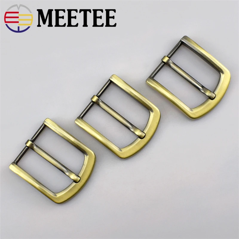 

Deepeel 4cm Metal Antique Brass Belt Buckle Solid Pin For Men Belt adjustable Buckle DIY Leather Craft Accessories F1-81