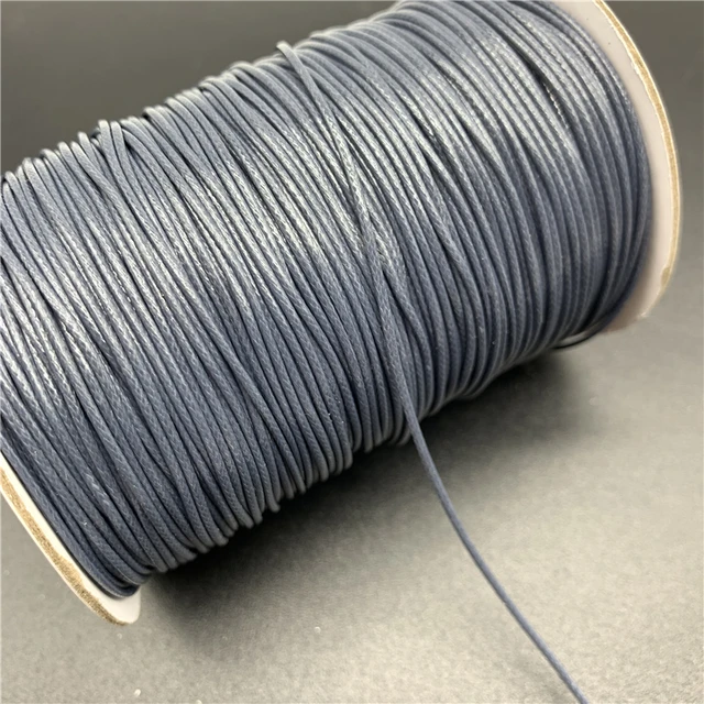 0.5-2.0mm Waxed Cotton Cord Waxed Thread Cord String Strap Necklace Rope  Bead DIY Jewelry Making for Shamballa Bracelet