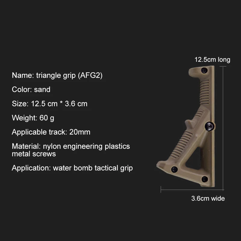 Тактический Пистолет Передняя рукоятка экологичный антикоррозийный легкий страйкбол Высокое качество Airsoft Tactical Gamed triangle Grips