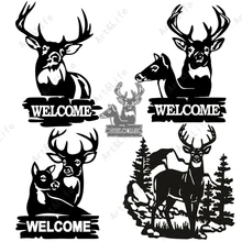 New Metal Cutting Dies Christmas Deer Stencils for Making Scrapbooking Album Paper Card Decorate Embossing Cut Die Door Stickers
