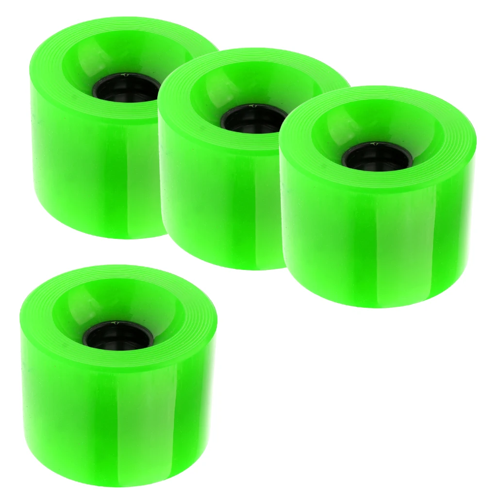 4pcs 70 x 51mm Durable Pro Blank Skateboard PU Wheels Longboard Mini Cruiser Wheels Skateboard Accessories Tool
