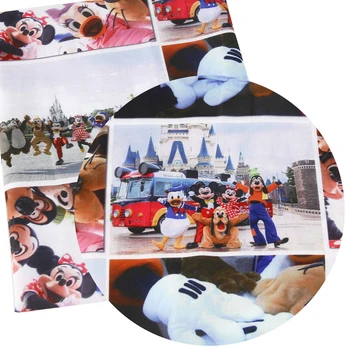 

50*145cm Polyester Cotton Fabric for Tissue Cartoon Printed Kids Home Textile for Sewing Clothing Crafts,c3032