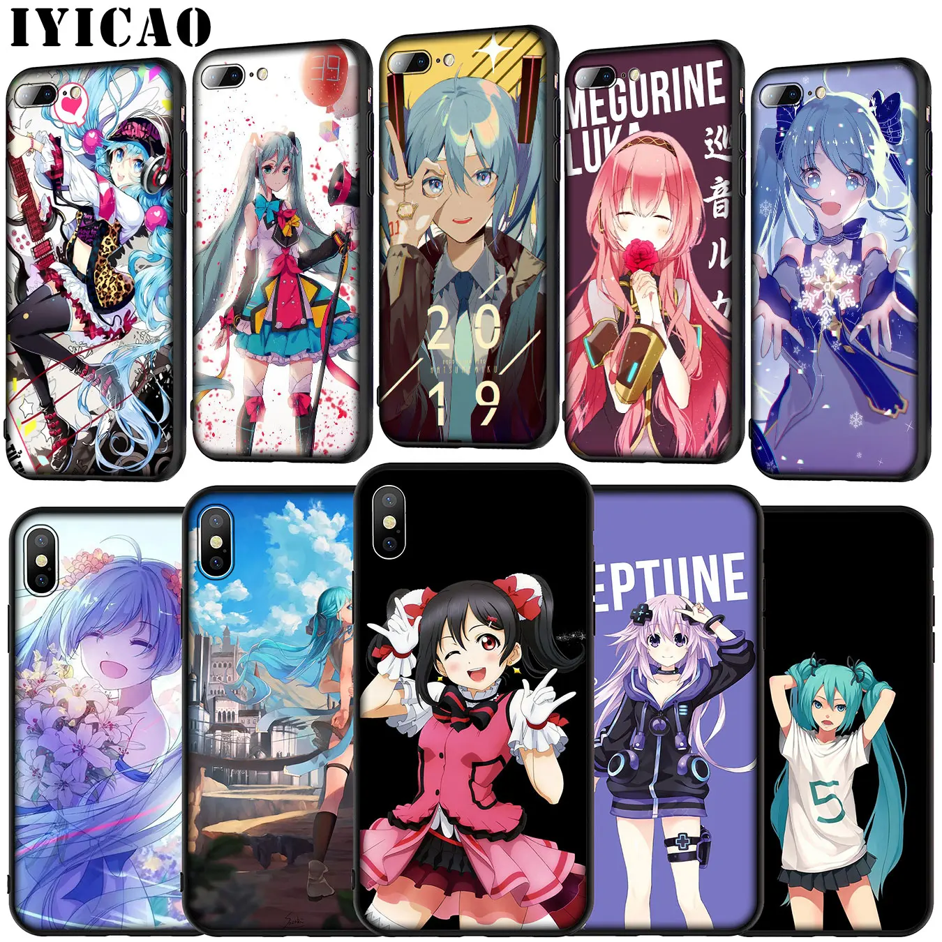 Чехол для телефона IYICAO Hatsune Miku мягкий силиконовый чехол iPhone 11 Pro XR X XS Max 6 6S 7 8 Plus 5 SE |