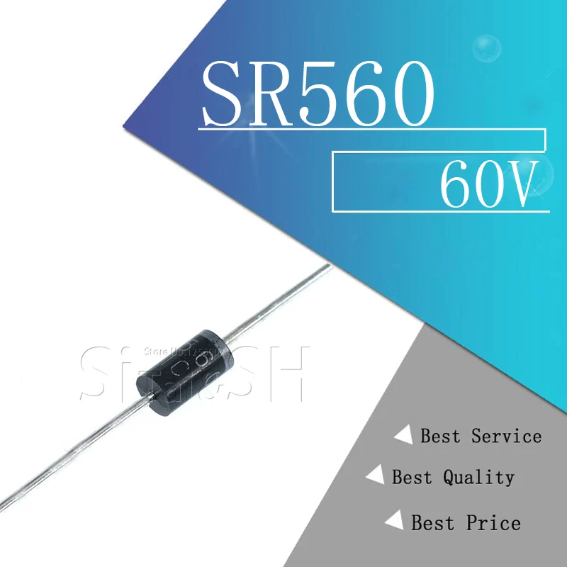 20PCS SR560 SB560 5A 60V Schottky diode rectifier diode| | - AliExpress