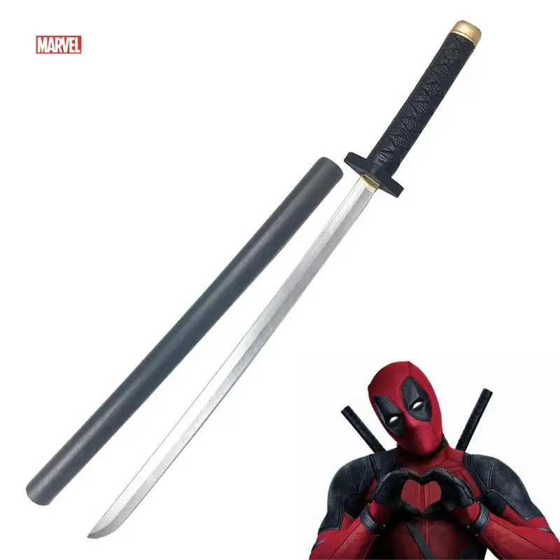 2021 New 61cm Marvel Deadpool Katana Pu Anime Soul Figur Sword Samurai Knife Ninja Cosplay Props Weapon For Youth Toys | Игрушки и хобби