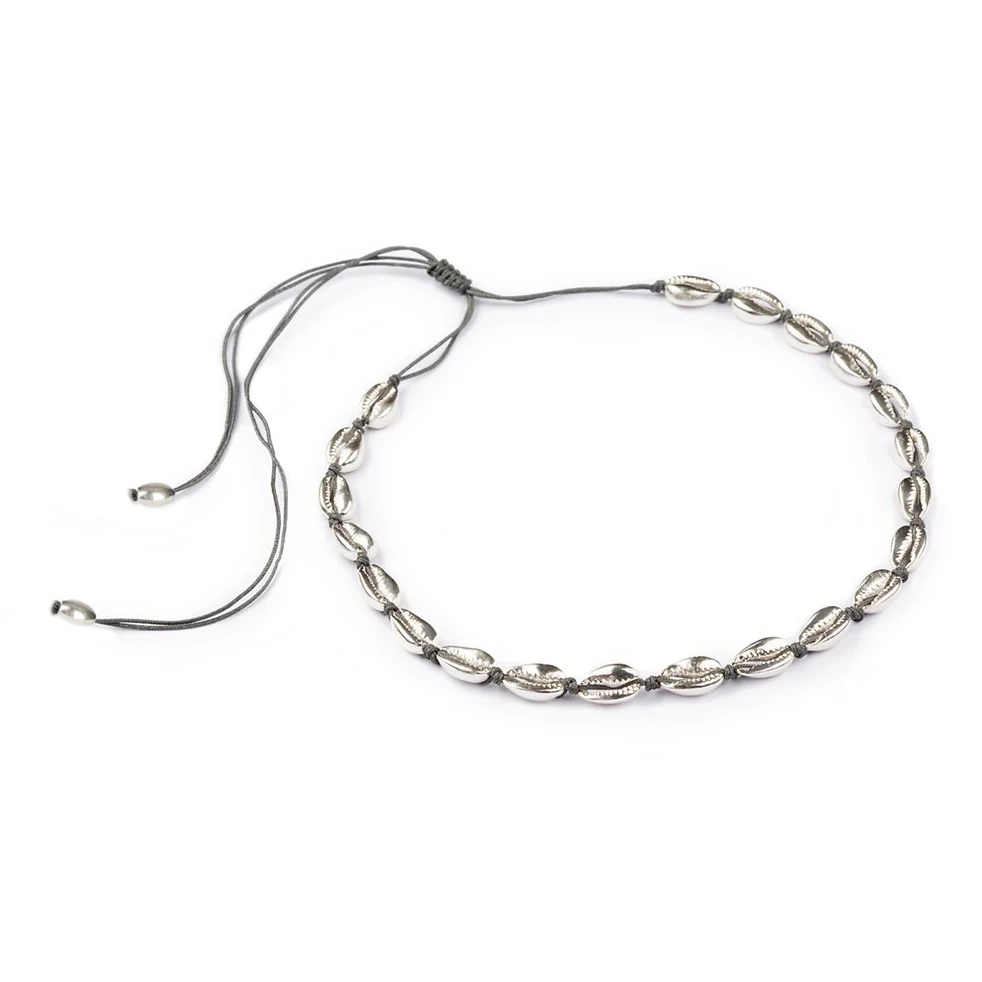 AliExpress в богемном стиле boho smal puka shell колье ожерелье для женщин vsco девушка чокер - Окраска металла: small shell necklace