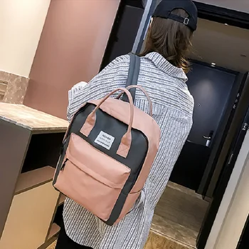 

Mother's bag multi-functional large capacity backpack striped mother's bag leisure Korean baby travel mother baby bag