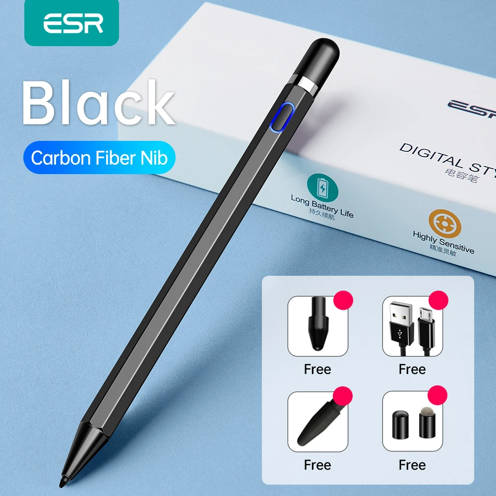 ESR Pencil Pen for Apple iPad Pro 12 9 11 Air 4 3 2021 2020 2019 2018 8th 7th Digital Stylus Rechargeable Screen Touch | Компьютеры и