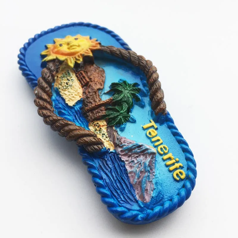 Europe Spain Fridge Magnets Spanish Island of Tenerife Tourism Souvenir Decorative Refrigerator Magnets Home Decor Gift Ideas