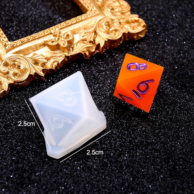 7 Styles Silicone Resin Casting Mold Epoxy Resin Dice Molds Polyhedral Game  Digital Letter 3D Silicone Moulds for DIY Decoration - AliExpress