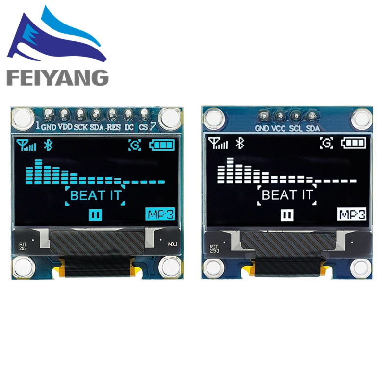 4 контактный 7 модуль SSD1306 белого/синего/желтого синего цвета 0 96 дюйма 128X64 OLED