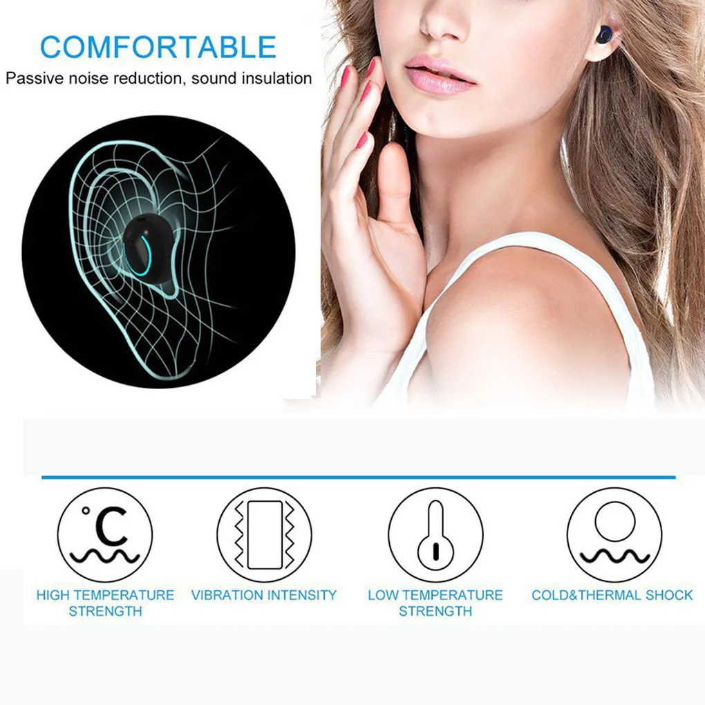 Беспроводные наушники Answearing Mini Bluetooth 4,2 EDR, гарнитура, спортивные наушники, зарядный чехол