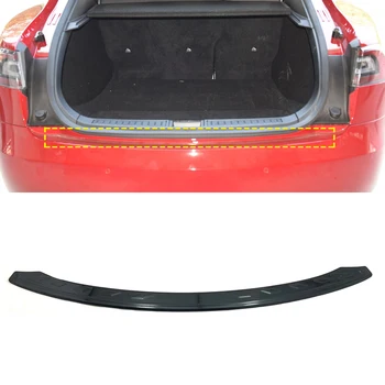 

For MODEL S 2015-2019 car-styling Stainless Steel external Rear Bumper Protector Sill Trunk covers Trim 1pcs