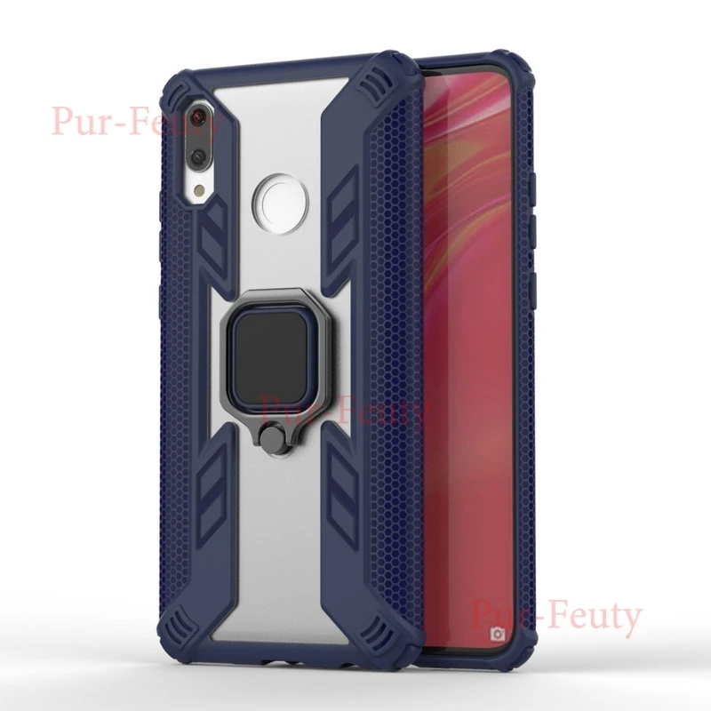 Чехол для huawei P Smart FIG-LX1 FIG-LA1 Силиконовый Броня бампер сверхмощный задняя крышка для huawei PSmart FIG LX1 LA1 металлическое кольцо