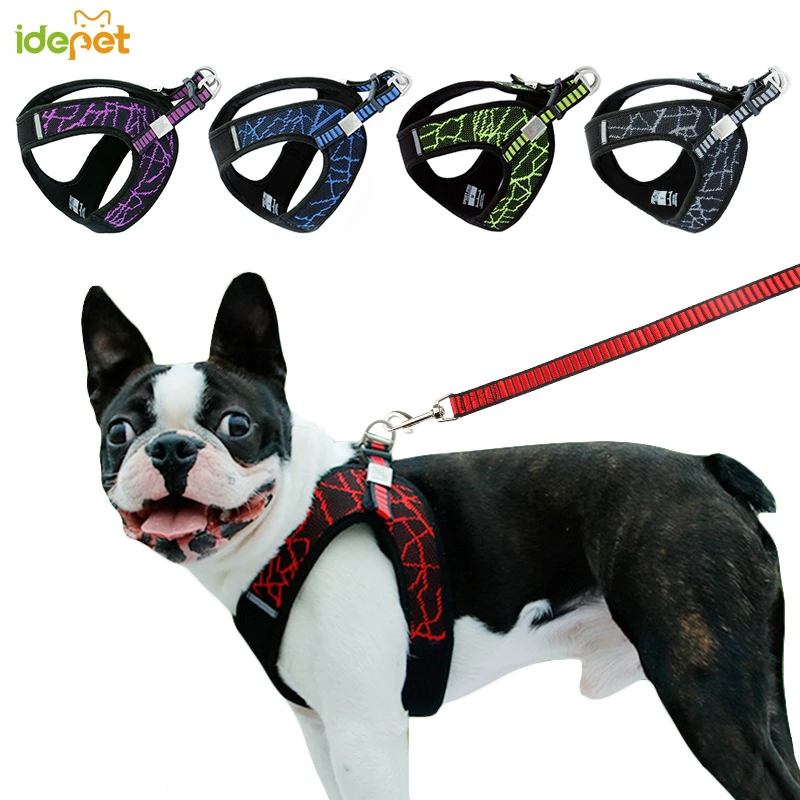 

Large Dogs Harness Jacket Collar for Dog Leads High Quality Adjustable Pet Vest Walking Lead Leash Harnesses for Dog Supplies 30