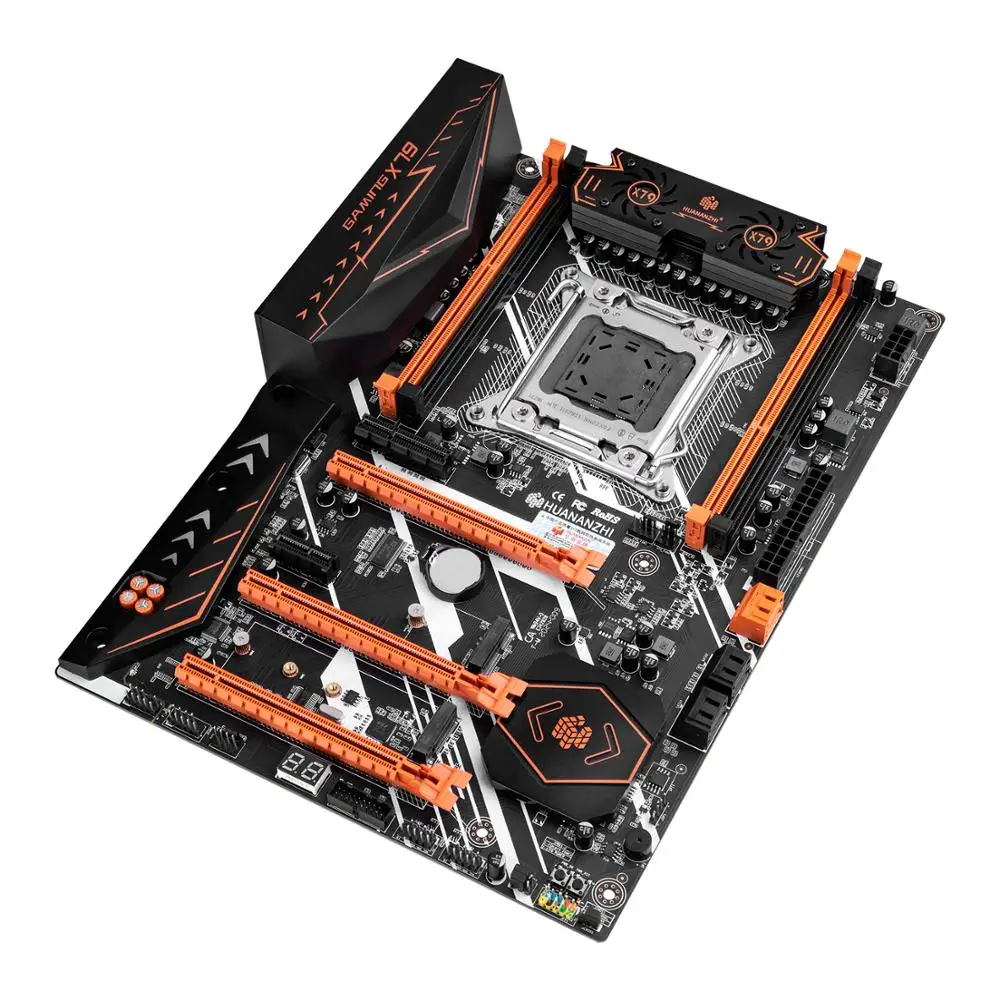 Материнские платы HUANANZHI Deluxe X79 2011 DDR3 для настольных ПК компьютерные материнские 3 *