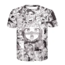 Ahegao футболка лето Аниме Топ с коротким рукавом модная футболка хип-хоп с коротким рукавом забавная Повседневная футболка s для мужчин и женщин